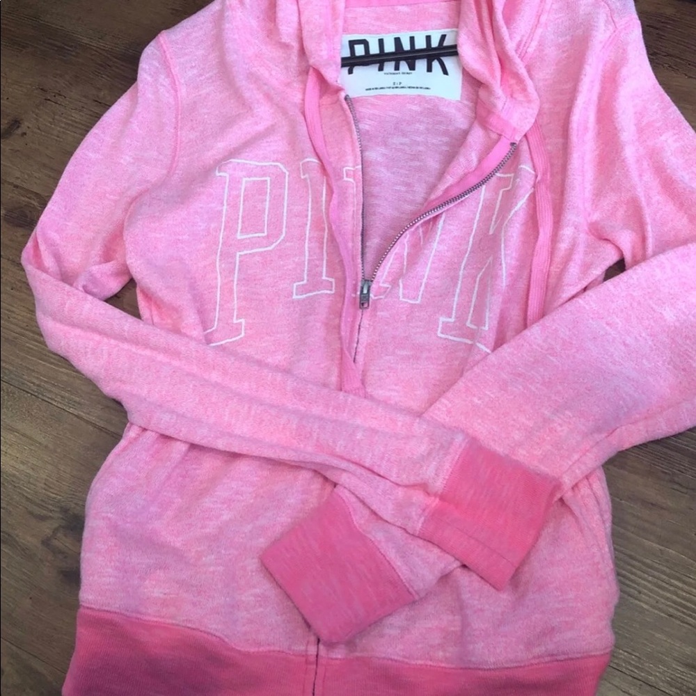 Full zip Pink Victoria Secret Jacket
